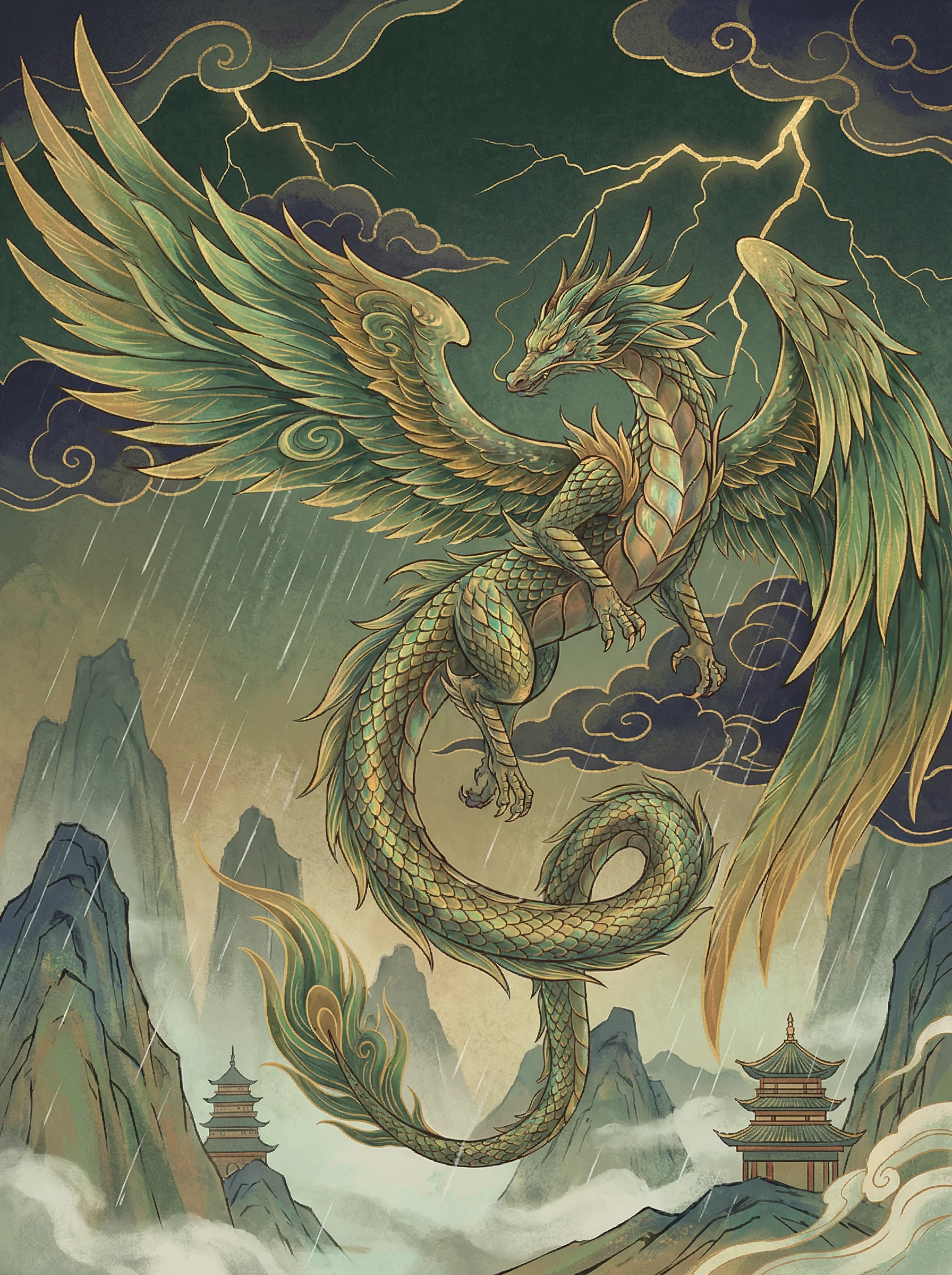 应龙 - 高压监狱满天星在哪看 山海经飞龙动漫